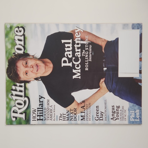 PAUL MC CARTNEY ROLLING STONE 1268, AUGUST 25, 2016 VG+ CONDITION - Picture 16 of 16